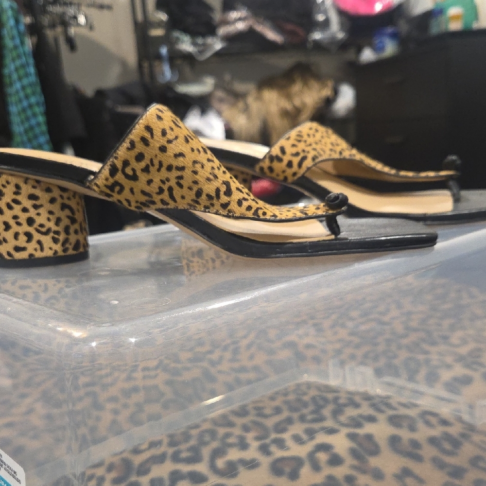 Leopard Print Women's Mules
